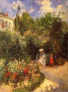 Camille Pissarro The garden of Pontoise Spain oil painting artist